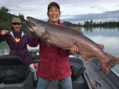 King Salmon Caught on Knik River near Anchorage